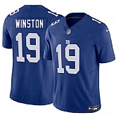 Men & Women & Youth New York Giants #19 Jameis Winston Blue 2025 F.U.S.E. Vapor Untouchable Limited Stitched Jersey,baseball caps,new era cap wholesale,wholesale hats